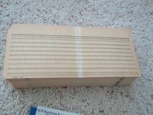 lot 71 image: VINTAGE PUNCH CARDS FOR COMPUTER DATA STORAGE