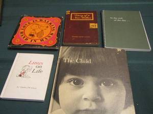 lot 80 image: book lot - LINUS, PEANUTS , THE CHILD  PLUS