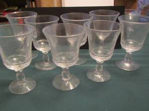 lot 85 image: FOSTORIA short stem glasses  QTY 8