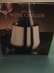 lot 100 image: stainless steel wine chiller