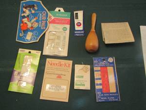 lot 141 image: needle kit, needles, darning ball