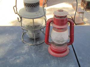 lot 157 image: qty 2 outdoor lanterns