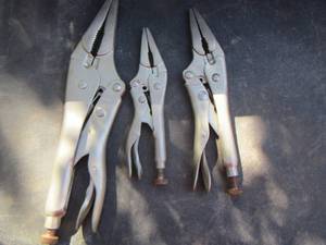 lot 220 image: qty 3 pairs of VISE GRIPS