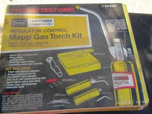 lot 221 image: regulator control mapp gas torch kit