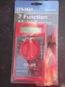 lot 229 image: cen-tech 7 function multi tester