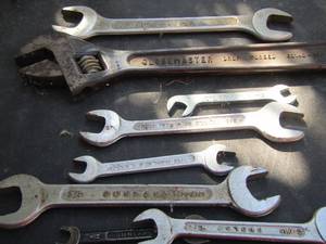 lot 250 image: various size wrenches