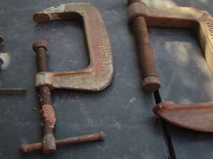 lot 252 image: qty 3 C clamps small, medium and large