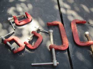 lot 253 image: qty 5 C  clamps various sizes
