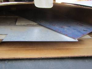 lot 281 image: VARIOUS PIECES OF METAL, PLEXI, AND WOOD