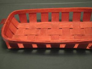 lot 312 image: wooden wicker basket