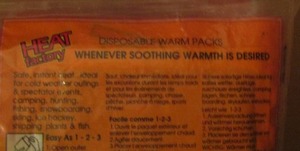 lot 342 image: heat factory disposable warm packs