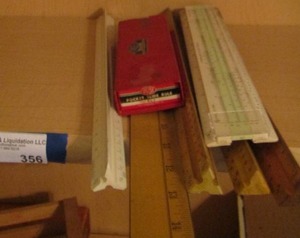 lot 356 image: rulers and slide rulers
