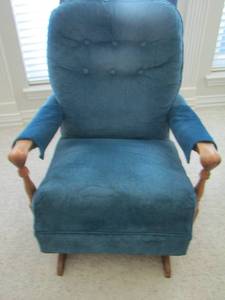 lot 374 image: blue rocking chair