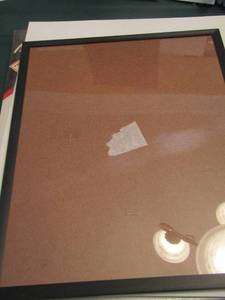 lot 391 image: empty photo frame, 12x16 white canvas, fredrix 12x16 white canvas