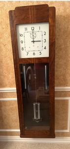 lot 2 image: IBM Hanging WALL CLOCK  62 x 18 12 x 8  W PAPERWORK