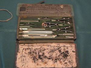 lot 129 image: ANTIQUE EUGENE DIETZGEN CO. NY  DRAFTING SET
