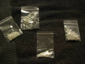 lot 37 image: Various necklace making chains