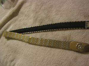 lot 88 image: metal scale design womens belt