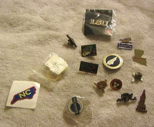 lot 109 image: state shirt pins