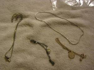 lot 121 image: zipper necklace,Avon silver plated necklace, Necklace with eagle pendant, Gold Avon necklace