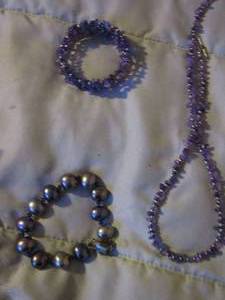 lot 153 image: beaded necklaces and bracelet