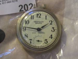 lot 202 image: Westclox Scotty pocket watch