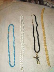 lot 224 image: 4 NECKLACES