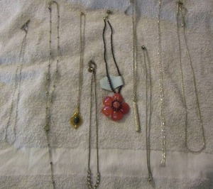 lot 227 image: 9  womens necklaces