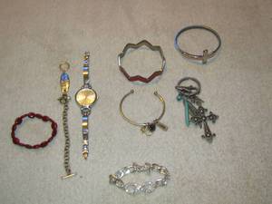 lot 253 image: various bracelets and chain watches