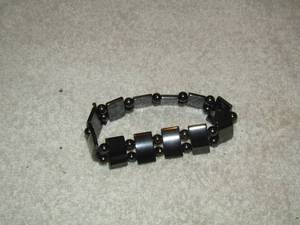 lot 255 image: black stone bracelets
