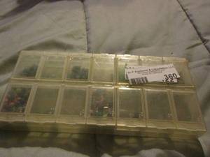 lot 360 image: plastic bead case full of beads