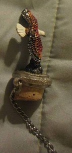 lot 346 image: Eagle cork on chain