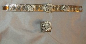 lot 311 image: Bracelet and a ring