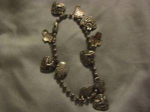 lot 401 image: womens charm bracelet