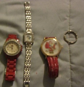 lot 419 image: qty 3 ladies watches INCL SANTA