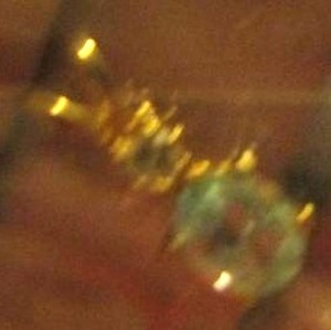 lot 15 image: Synthetic Aquamarine in Drop necklace pendant