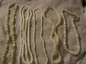 lot 232 image: plastic beaded necklaces