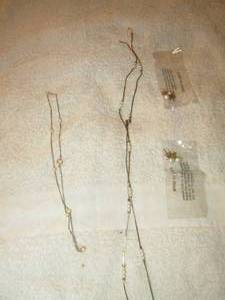 lot 241 image: 2 pair of pearl earrings, 2 silver pearl necklaces