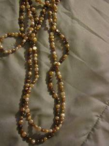 lot 270 image: double roped beaded necklace by Lita fresh water pearls