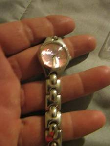 lot 555 image: faded glory heart design ladies watch