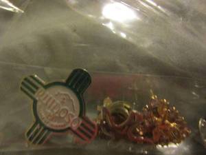 lot 552 image: shirt pins angel, birds, more