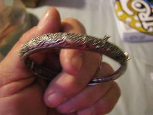 lot 468 image: silver womens bracelet