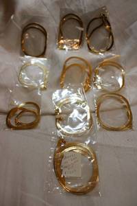 lot 61 image: (10) Gold-plated Herringbone style chains