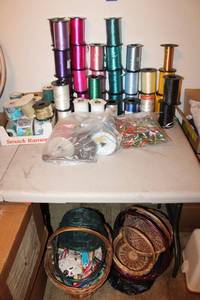 lot 322 image: Ribbons and baskets