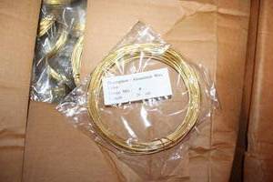 lot 325 image: Aluminum wire Gold - 4 boxes