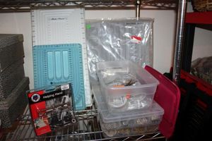 lot 380 image: Jewelry making supplies sorting trays, Helping hands tool, findings and more