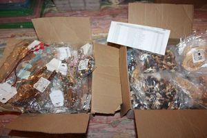 lot 375 image: Jewelry making supplies - 2 boxes