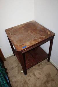 lot 393 image: Antique side table as shown