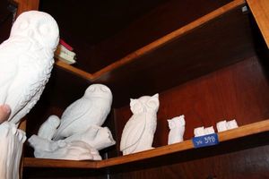 lot 398 image: Unfinished ceramics - owls