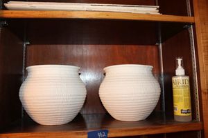 lot 402 image: Unfinished ceramics - bowls or planters